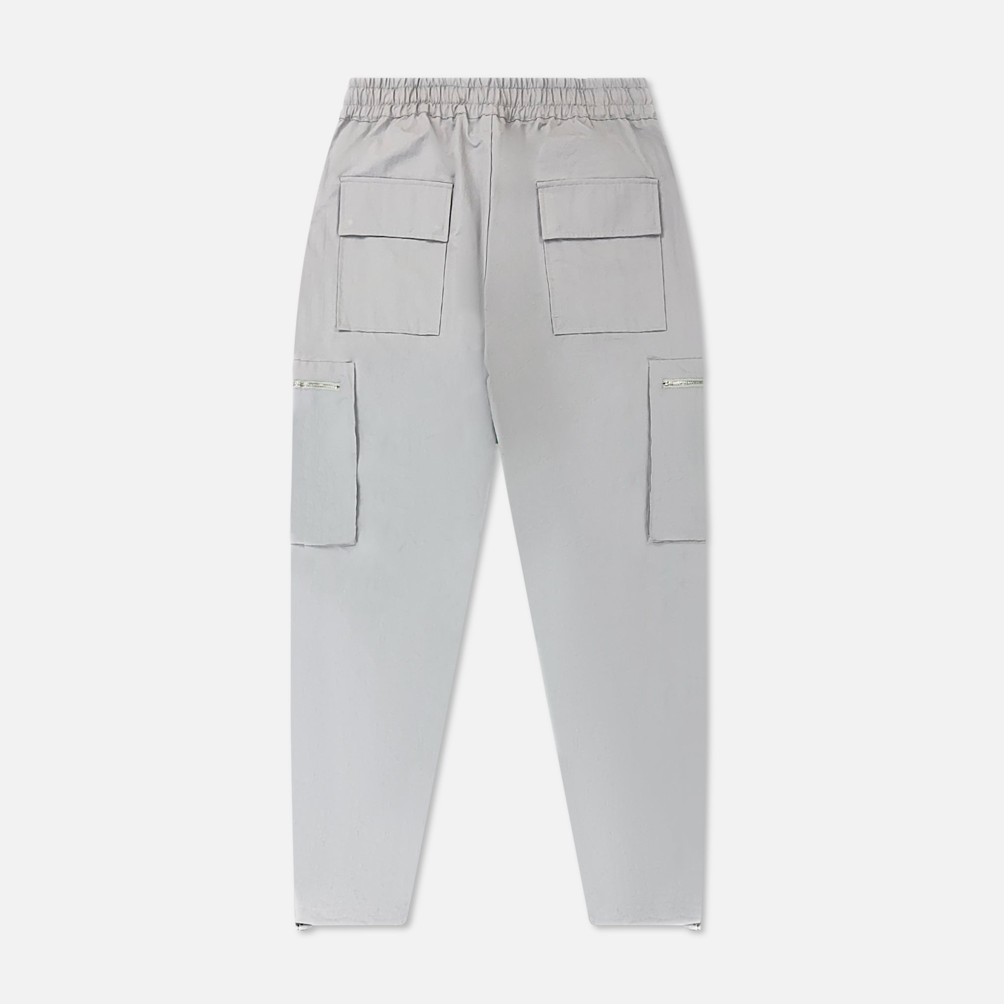 Nylon Cargo Gray Pants - Pathos Of Things