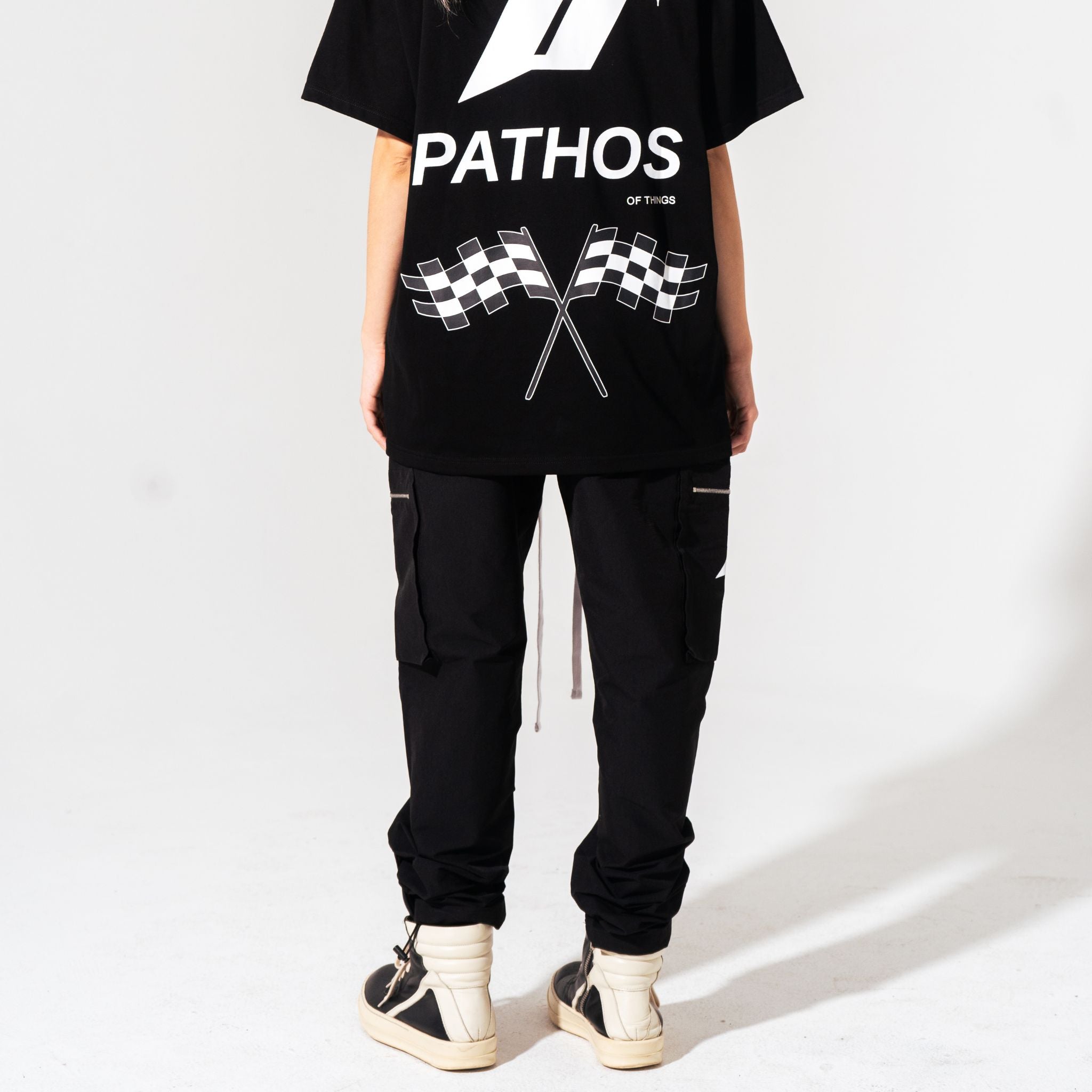 Nylon Cargo Black Pants - Pathos Of Things